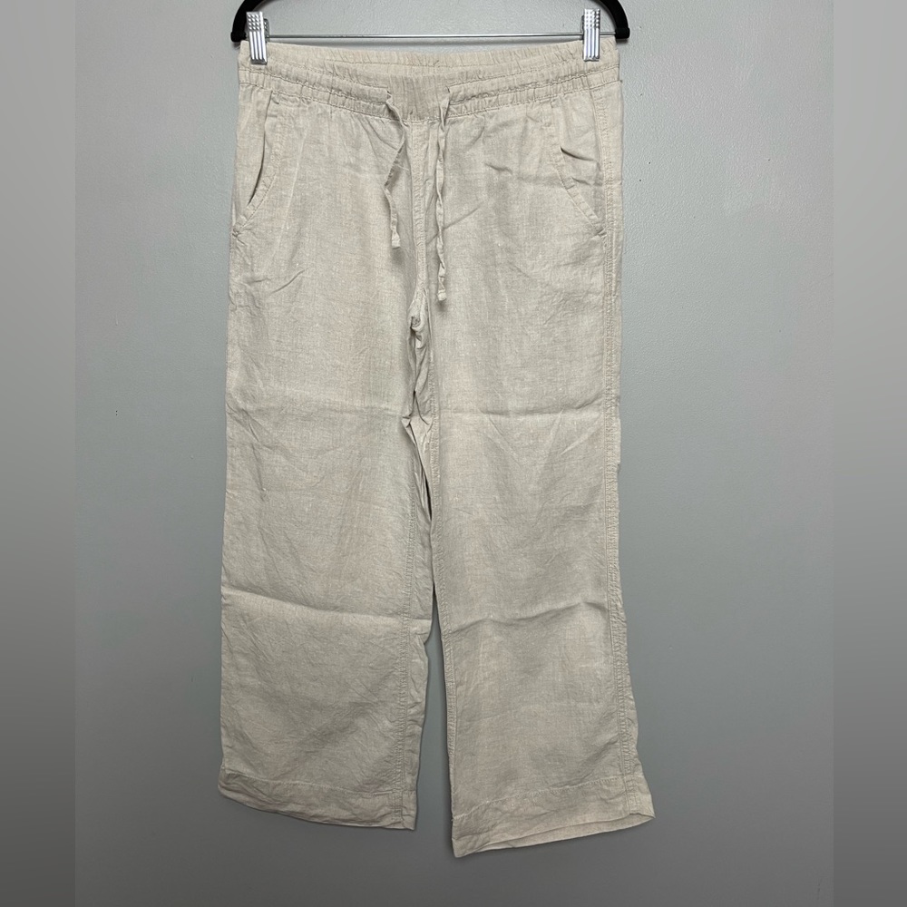 LL‎ Bean Linen Pants 8 Petite
